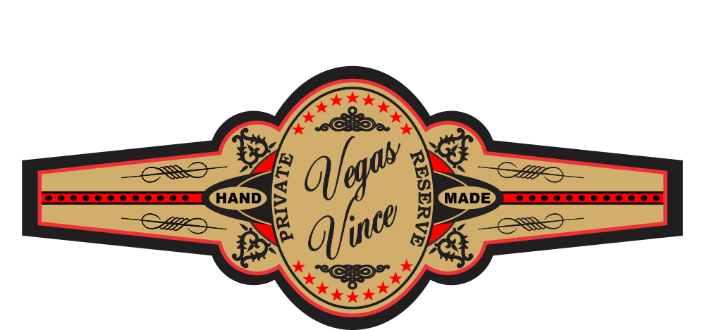 Custom Personalized Gold Foil Cigar Band 01