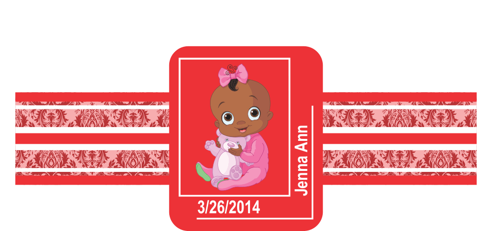 Personalized New Baby Girl Cigar Band 05