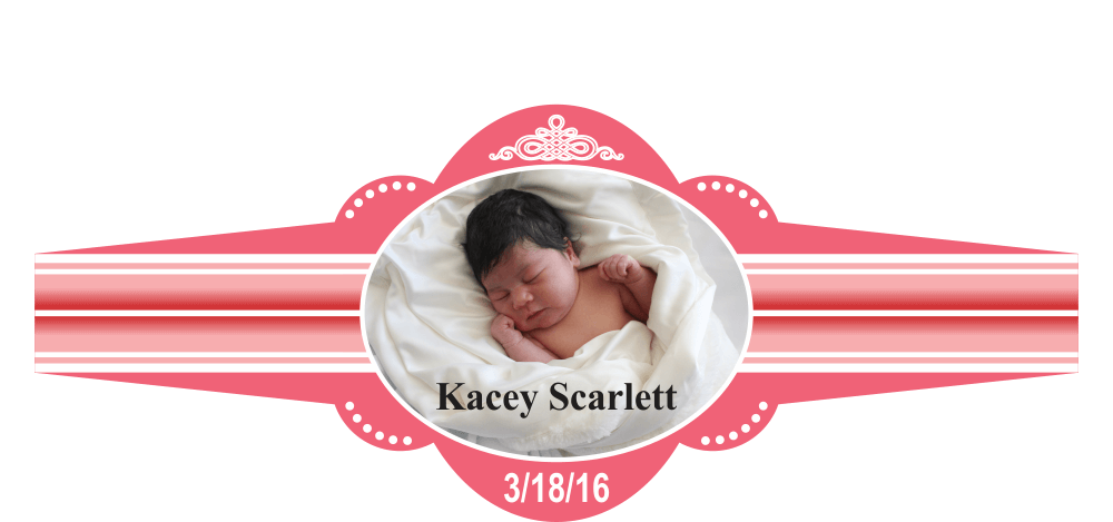 Personalized New Baby Photo Cigar Band 03