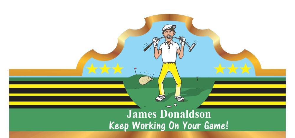 Personalized Custom Golf Cigar Band 05