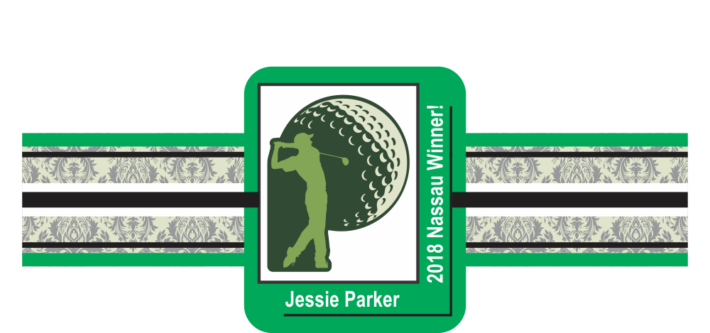 Personalized Custom Golf Cigar Band 06