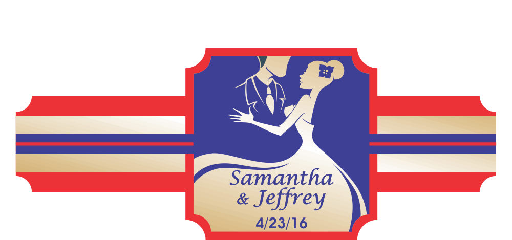 Personalized Custom Wedding Cigar Band 02