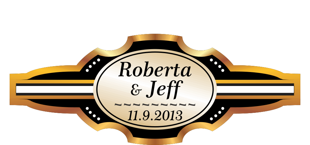 Personalized Custom Wedding Cigar Band 04