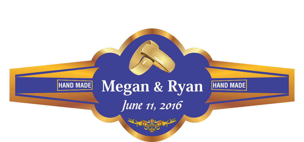 Personalized Custom Wedding Cigar Band 05