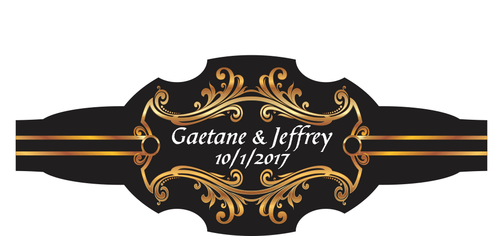 Personalized Custom Wedding Cigar Band 06