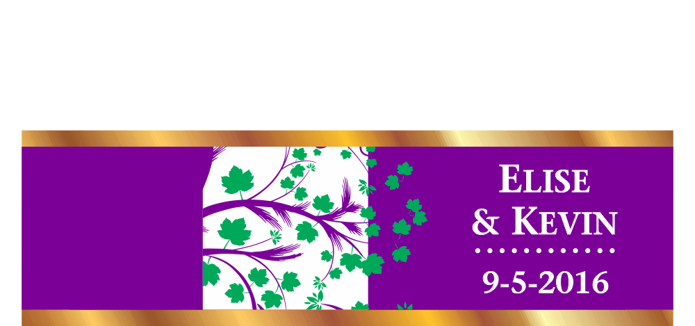 Personalized Custom Wedding Cigar Band 08