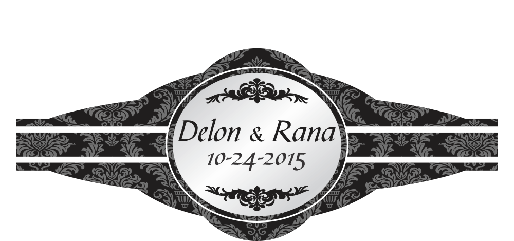 Personalized Custom Wedding Cigar Band 11