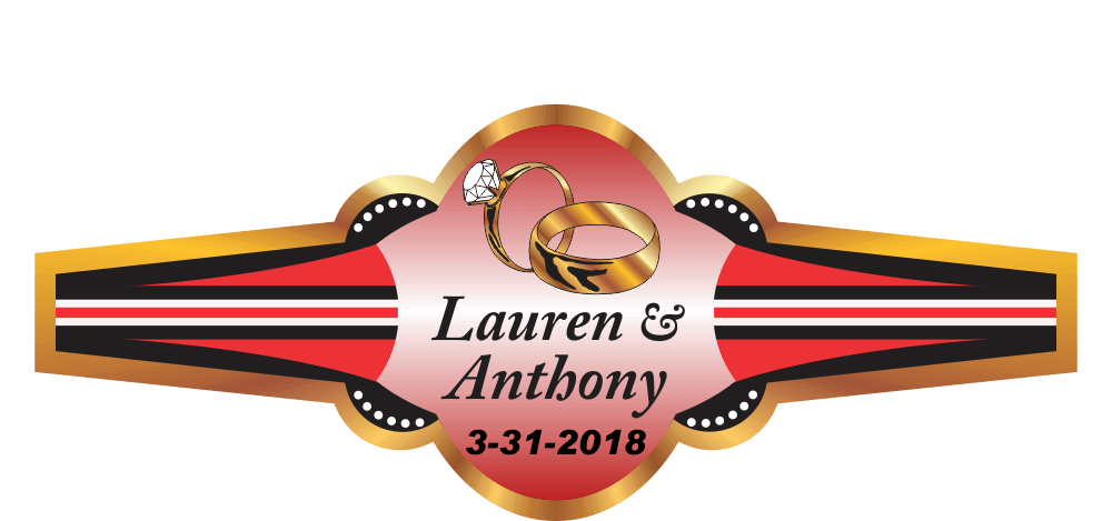 Personalized Custom Wedding Cigar Band 12