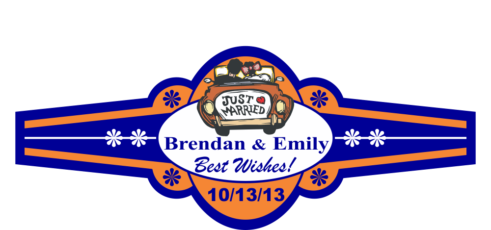 Personalized Custom Wedding Cigar Band 16