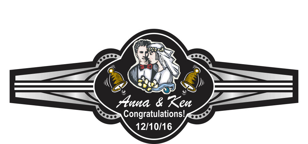 Personalized Custom Wedding Cigar Band 19