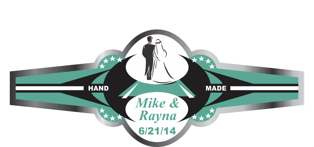 Personalized Custom Wedding Cigar Band 23