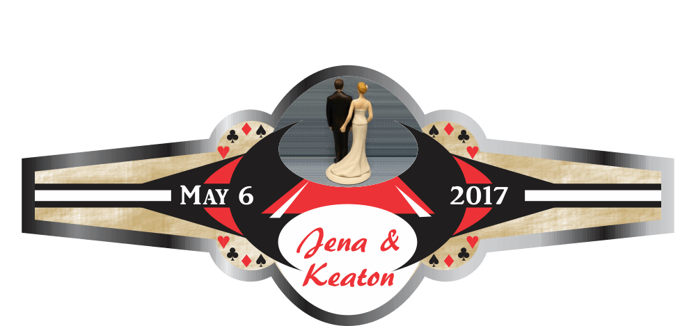 Personalized Custom Wedding Cigar Band 25