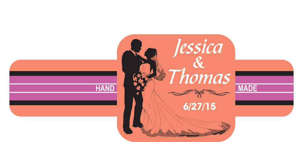 Personalized Custom Wedding Cigar Band 26