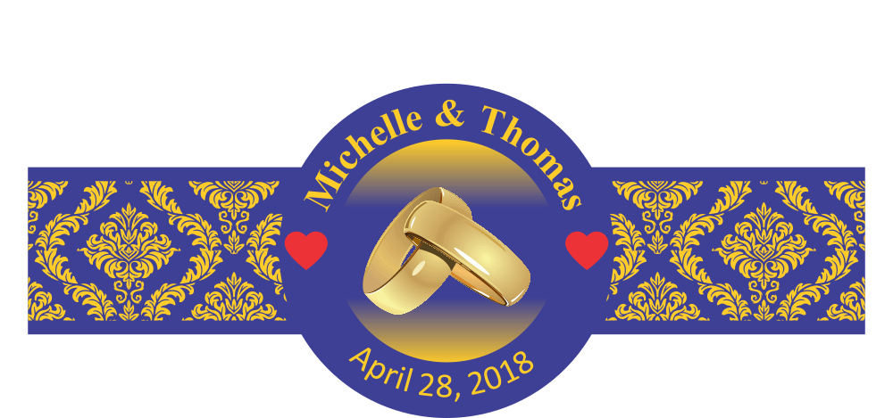 Personalized Custom Wedding Cigar Band 13