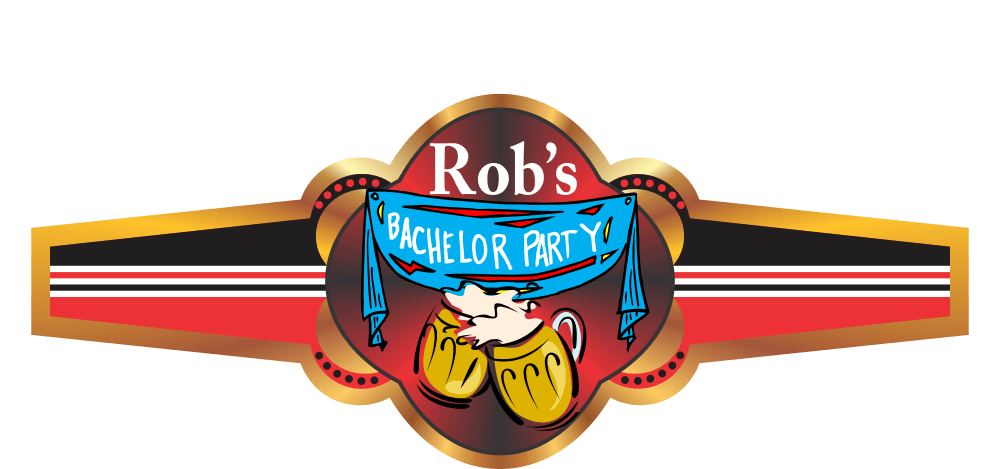 Custom Personalized Bachelor Party Cigar Band 02