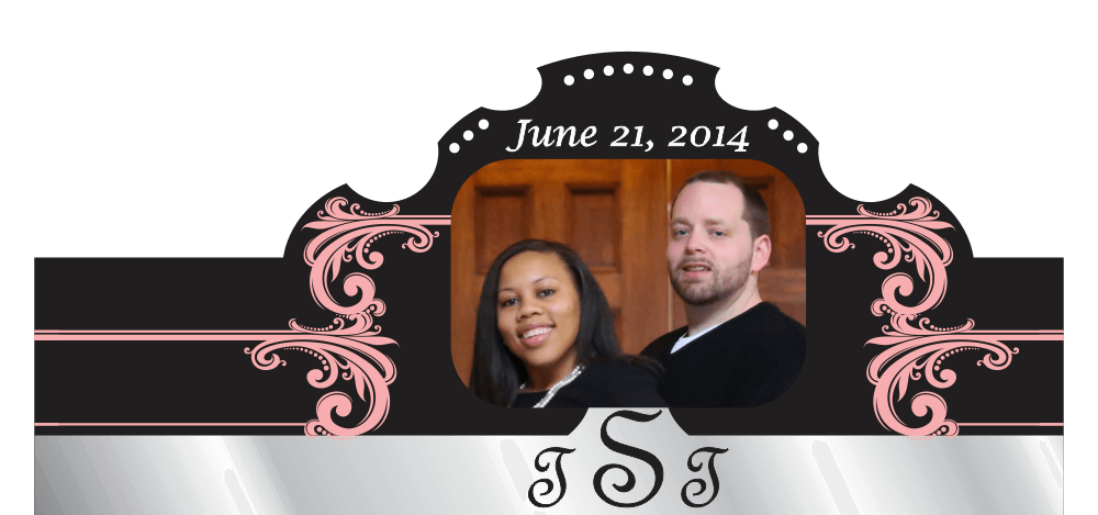 Custom Personalized Photo Wedding Cigar Band 02