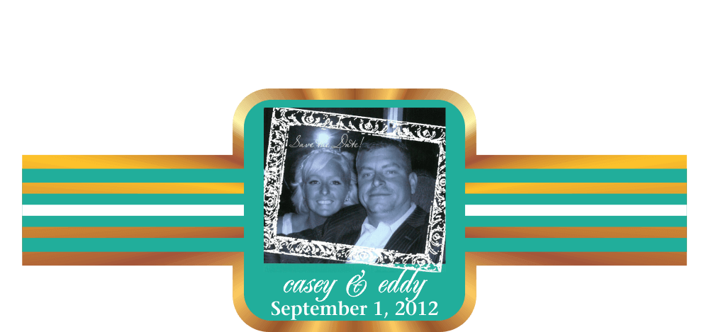 Custom Personalized Photo Wedding Cigar Band 04